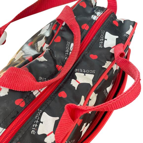 Scottie Terrier Dog Vinyl Bag Vintage 1990s Romar International Scottish READ - Picture 13 of 14
